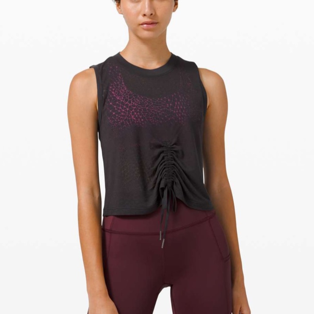 Lululemon Black Veil Cinch Top